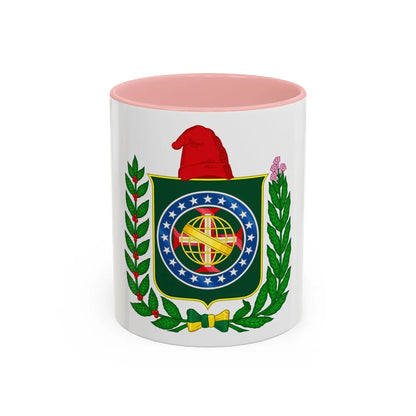 Republican Convention Brazil Emblem - Accent Coffee Mug-11oz-Pink-Go Mug Yourself