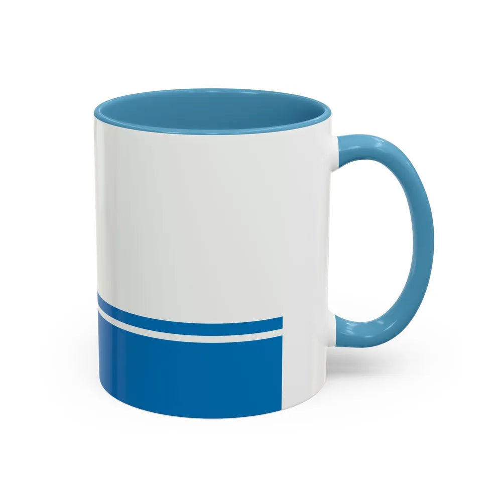 Flag of Gdynia Poland - Accent Coffee Mug-Go Mug Yourself