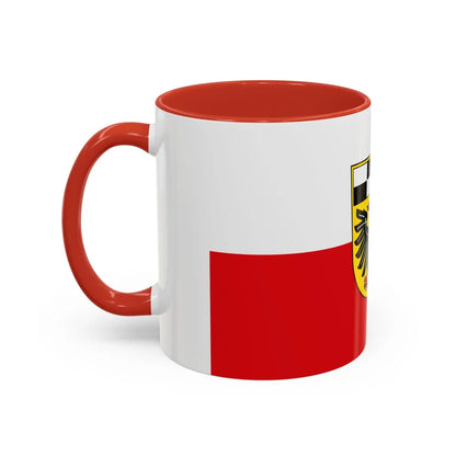 Flag of Ansbach Germany - Accent Coffee Mug-Go Mug Yourself