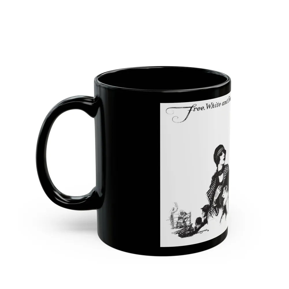 Free, White and Female (6), Collier's, March 24, 1928 - Black Coffee Mug-Go Mug Yourself