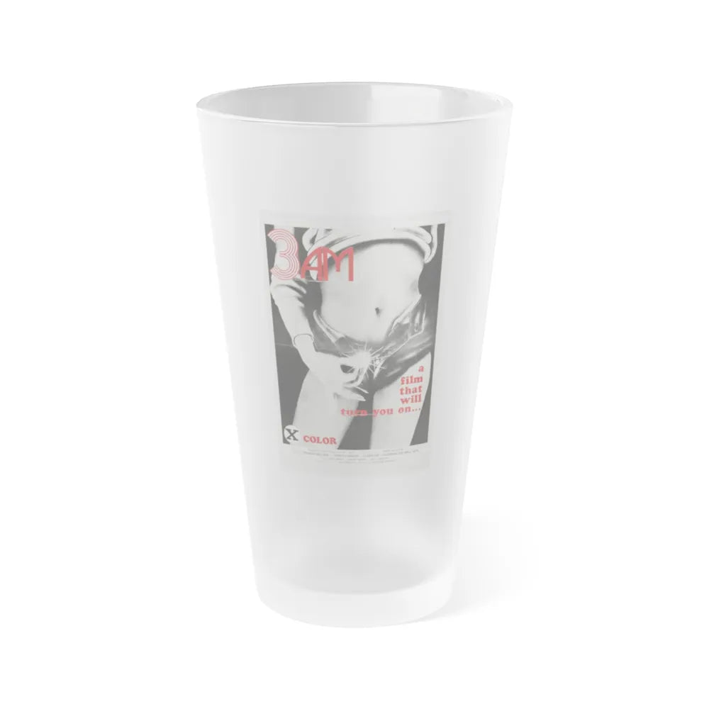 3AM 1975 Movie Poster - Frosted Pint Glass 16oz-16oz-Frosted-Go Mug Yourself