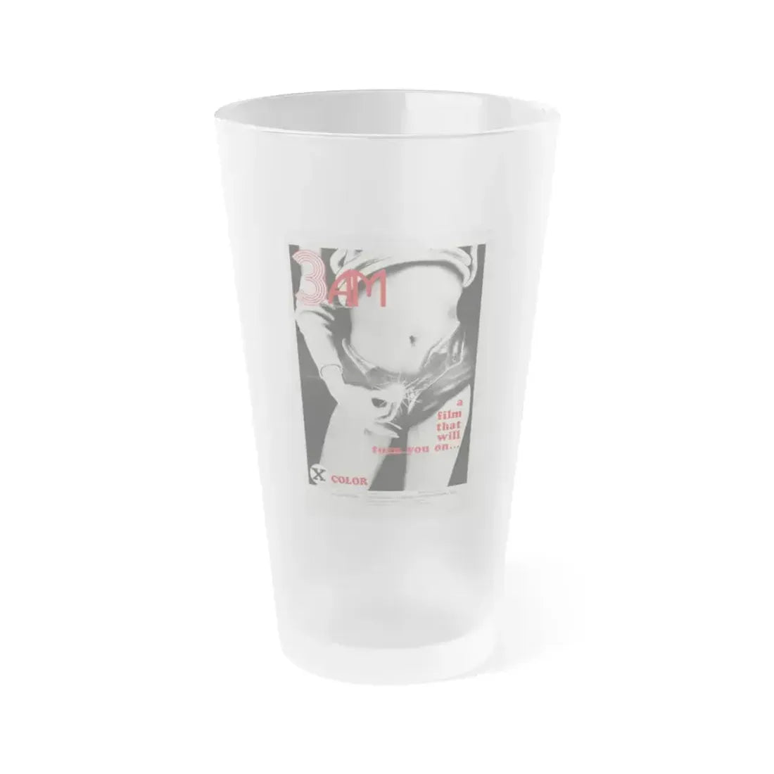 3AM 1975 Movie Poster - Frosted Pint Glass 16oz 16oz Frosted - Go Mug Yourself