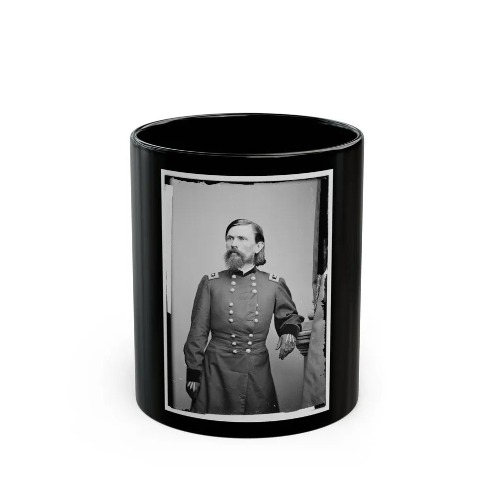 Portrait Of Maj. Gen. Thomas L. Crittenden, Officer Of The Federal Army (U.S. Civil War) Black Coffee Mug-11oz-Go Mug Yourself