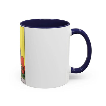 Strength (Tarot Card) Accent Coffee Mug-Go Mug Yourself