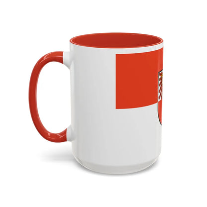 Flag of Barnim Germany - Accent Coffee Mug-Go Mug Yourself