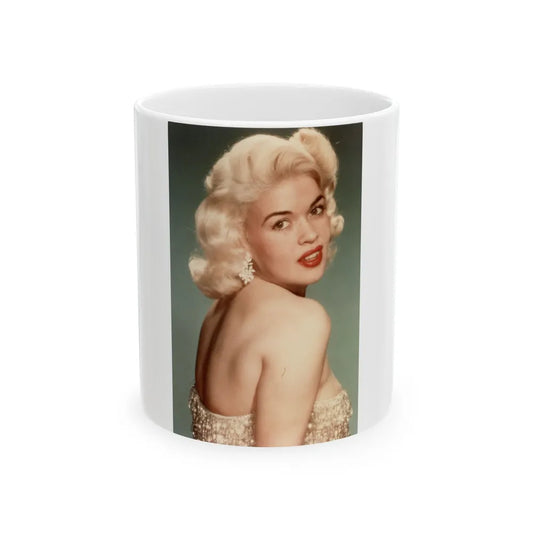 Jayne Mansfield #276 - 4x8 Color Glamour Portrait High Quality Re-Print (Vintage Female Icon) White Coffee Mug-11oz-Go Mug Yourself