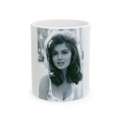 Pamela Tiffin #30 (Vintage Female Icon) White Coffee Mug-11oz-Go Mug Yourself