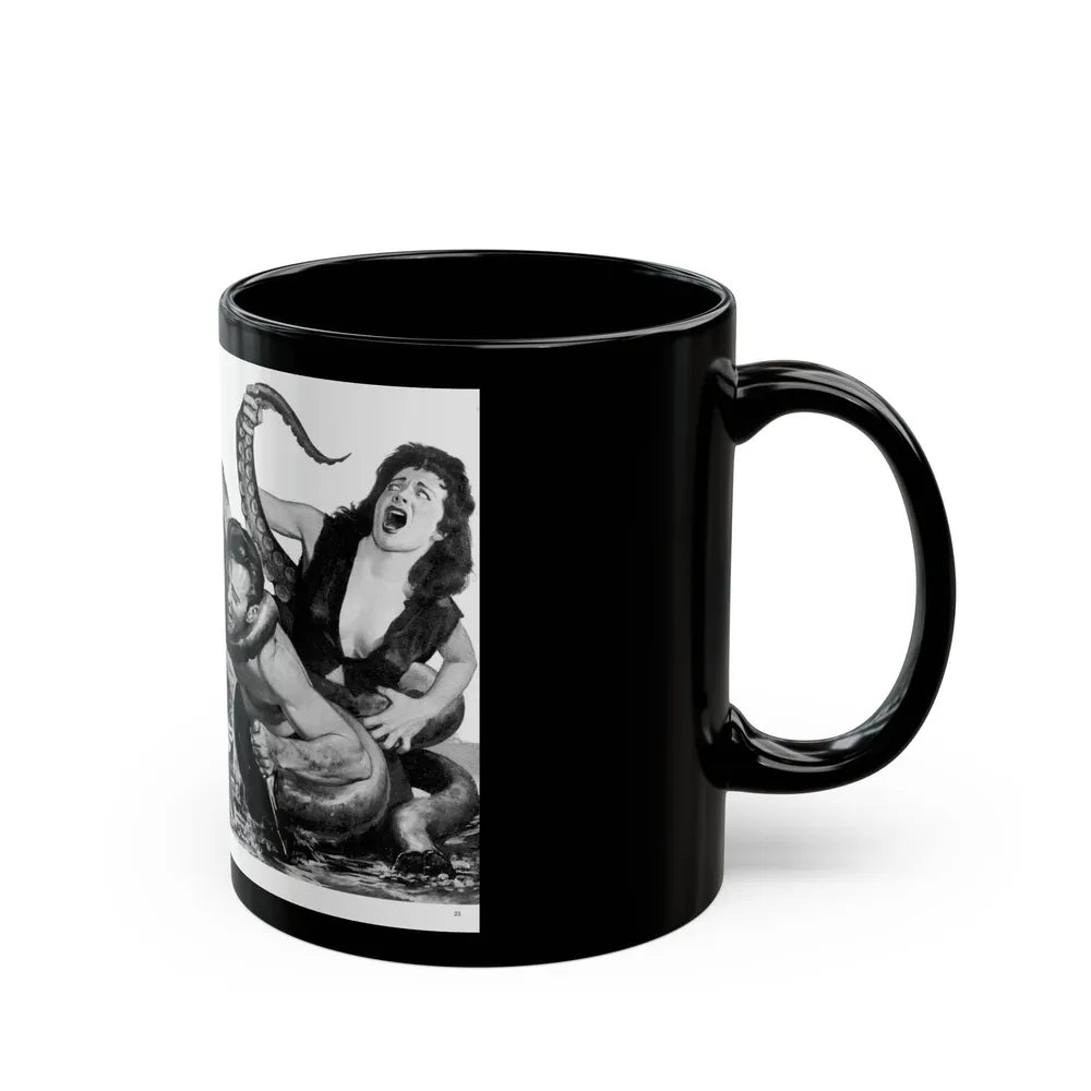 Giant Arms, True Men Stories, April 1959 - Black Coffee Mug-Go Mug Yourself