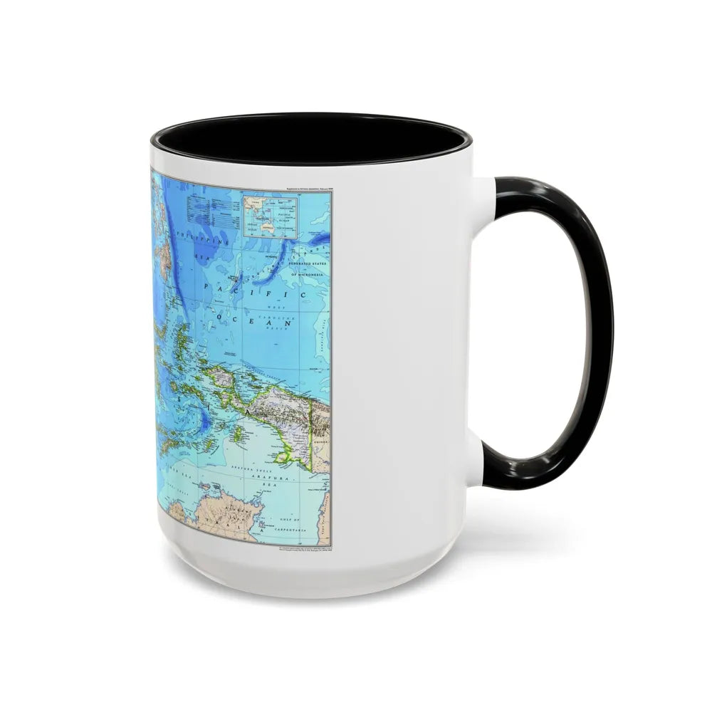 Indonesia 1 (1996) (Map) Accent Coffee Mug-Go Mug Yourself