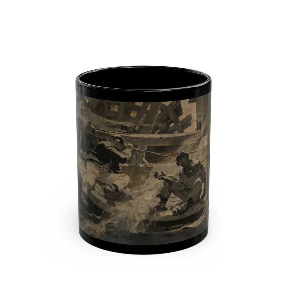 Distressed, 1927 - Black Coffee Mug-11oz-Go Mug Yourself