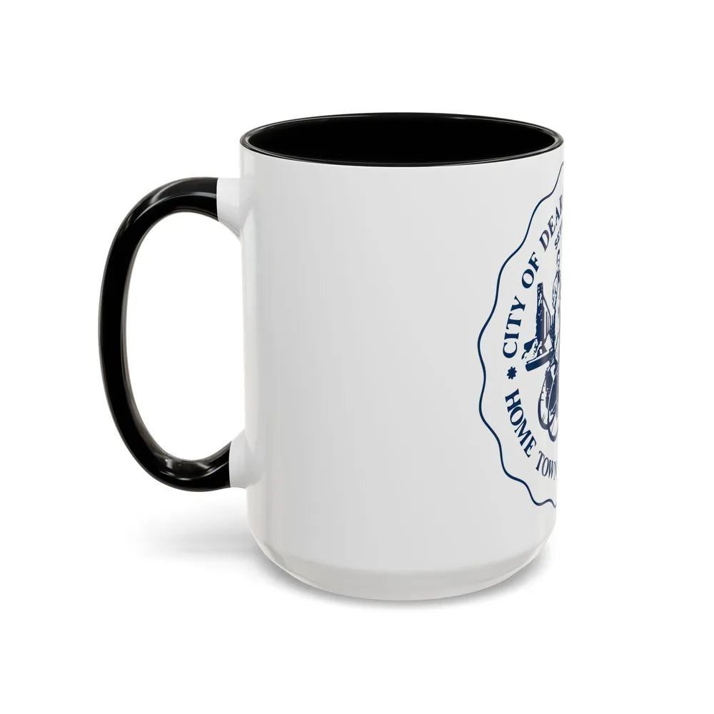 Seal of Dearborn Michigan - Accent Coffee Mug-Go Mug Yourself