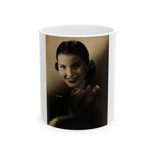 Debra Paget #657 - Magazine Page Glamour Photo Circa 1950's (Vintage Female Icon) White Coffee Mug-11oz-Go Mug Yourself