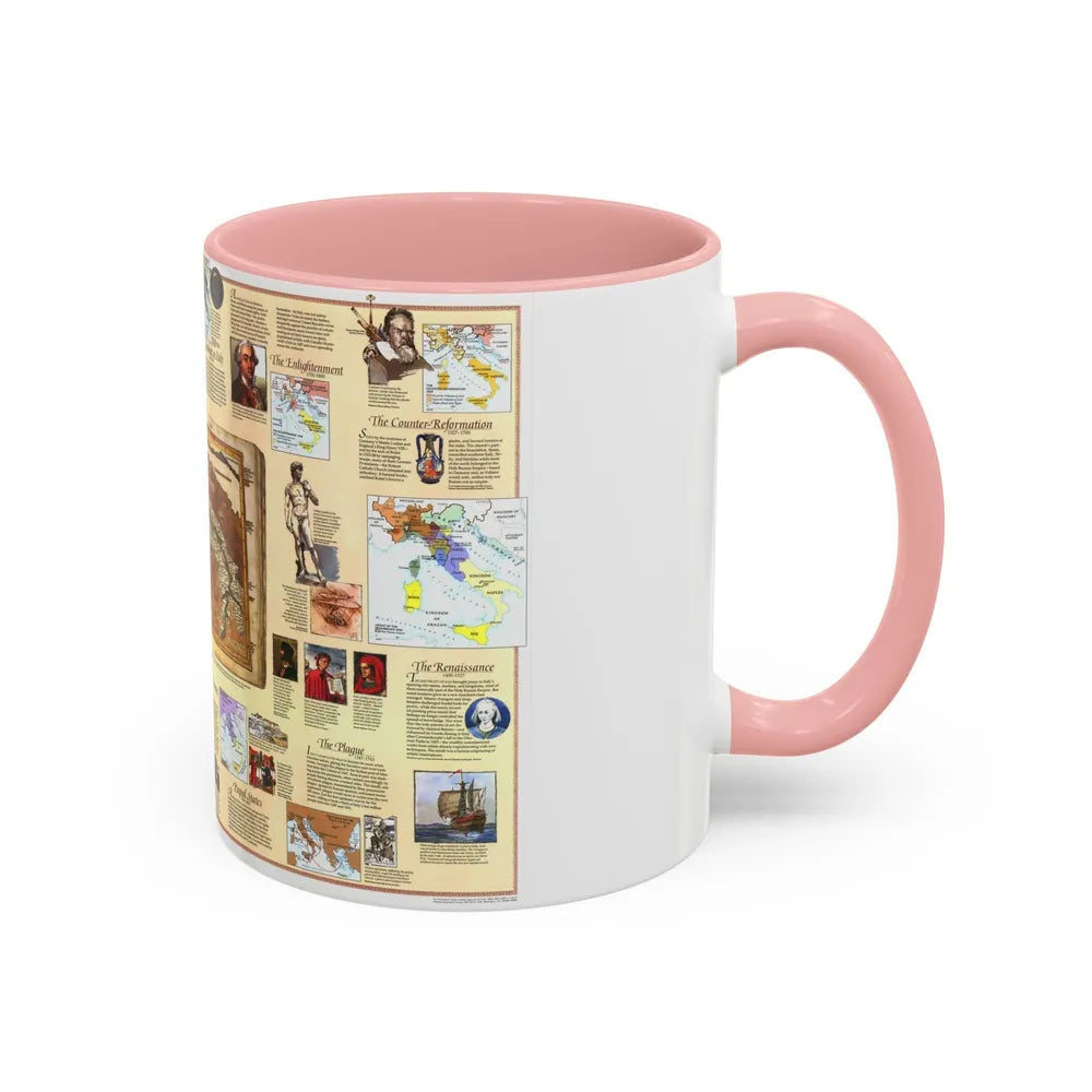 Italy - Historical (1995) (Map) Accent Coffee Mug-Go Mug Yourself