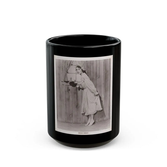 Julia Adams #69 (Vintage Female Icon) Black Coffee Mug-15oz-Go Mug Yourself