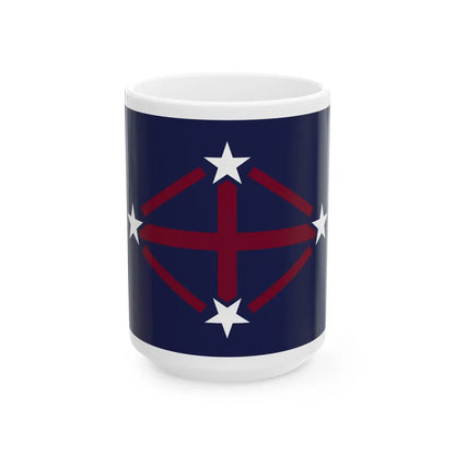 Flag of Imperial Japanese Antarctic Expedition 2 - White Coffee Mug-15oz-Go Mug Yourself