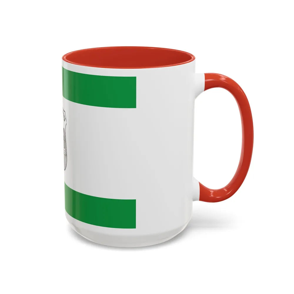 Flag of Givatayim Israel - Accent Coffee Mug-Go Mug Yourself