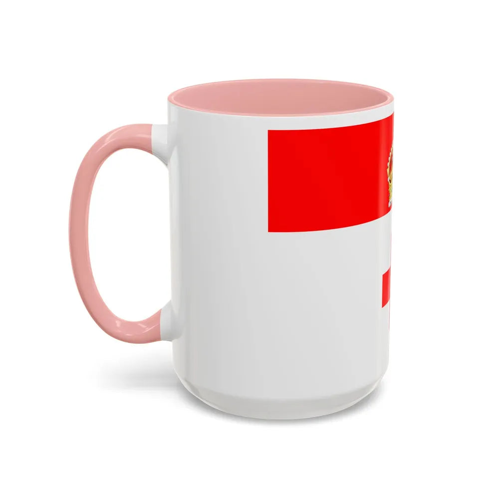 Flag of Birkirkara Malta - Accent Coffee Mug-Go Mug Yourself