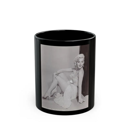 Barbara Lang #37 (Vintage Female Icon) Black Coffee Mug-11oz-Go Mug Yourself