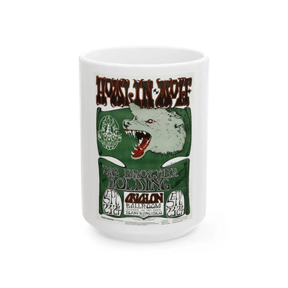 Howlin' Wolf Poster (Music Poster) White Coffee Mug-15oz-Go Mug Yourself