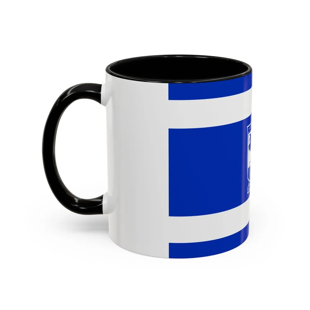 Flag of Holon Israel - Accent Coffee Mug-Go Mug Yourself