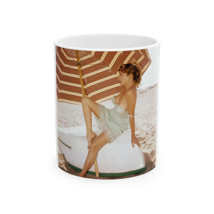 Eve Meyer #31 (Vintage Female Icon) White Coffee Mug-11oz-Go Mug Yourself