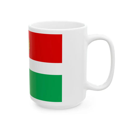 Flag of Kaluga Oblast Russia - White Coffee Mug-Go Mug Yourself