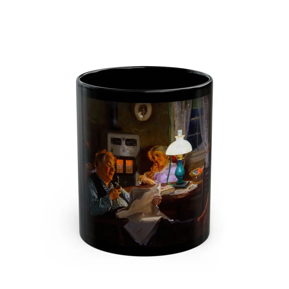 Elderly Couple - Black Coffee Mug-11oz-Go Mug Yourself