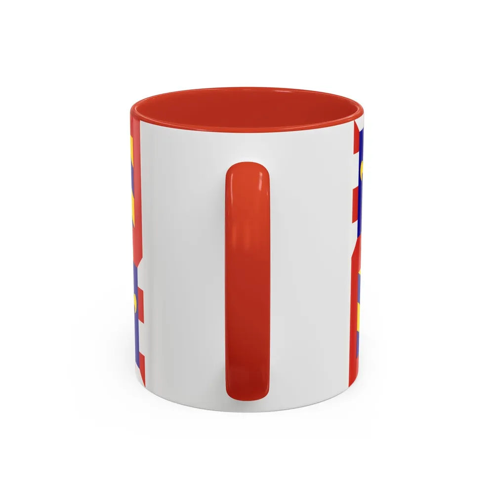 Flag of Bourgogne France - Accent Coffee Mug-Go Mug Yourself