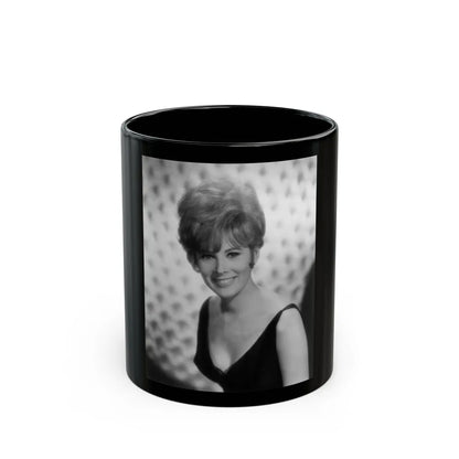 Jill St. John #152 (Vintage Female Icon) Black Coffee Mug-11oz-Go Mug Yourself