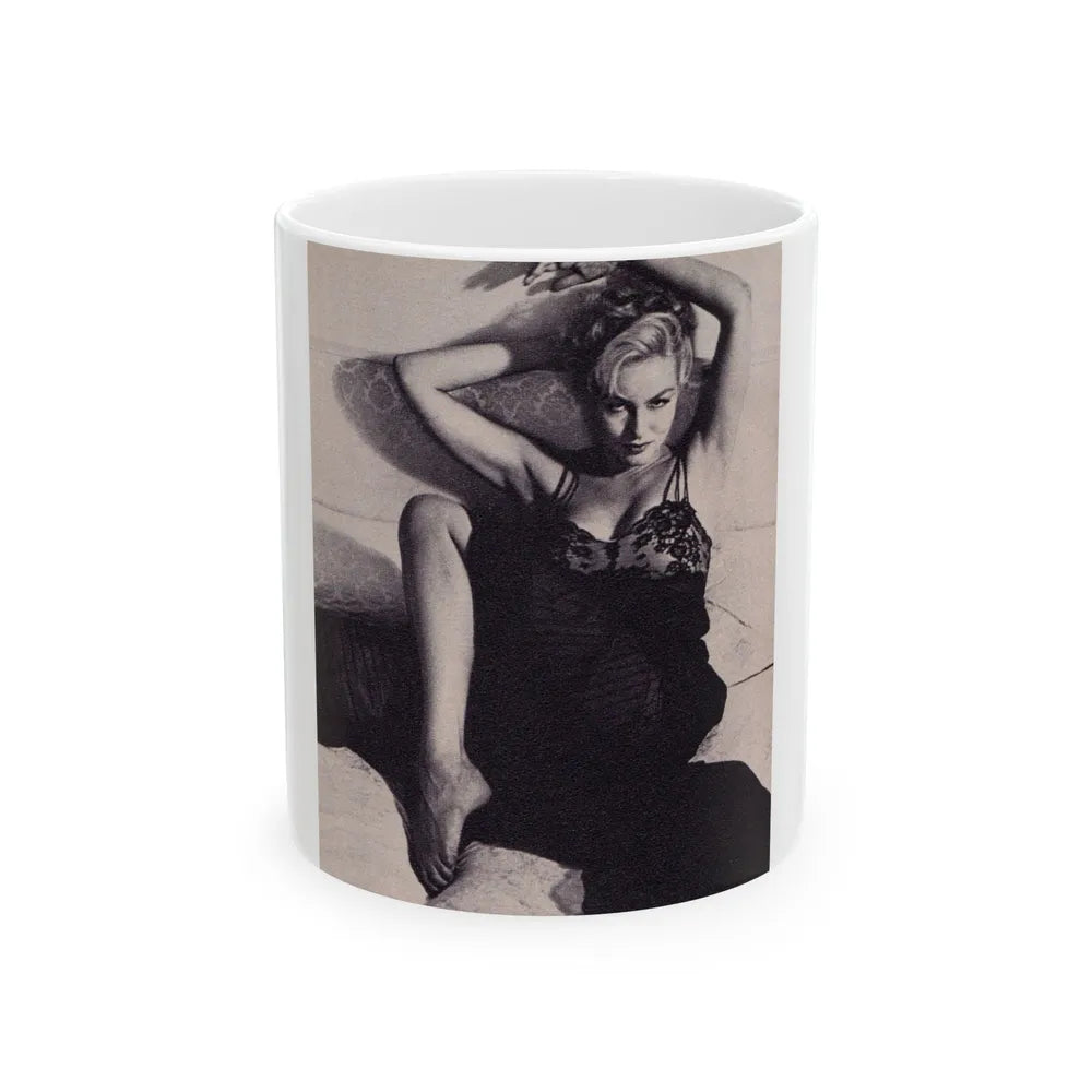 Julie Newmar #211 (Vintage Female Icon) White Coffee Mug-11oz-Go Mug Yourself