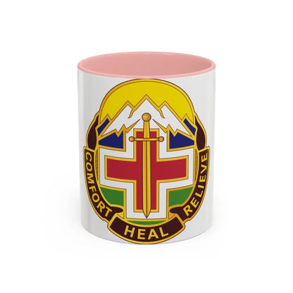 Fitzsimons Medical Center (U.S. Army) Accent Coffee Mug-11oz-Pink-Go Mug Yourself