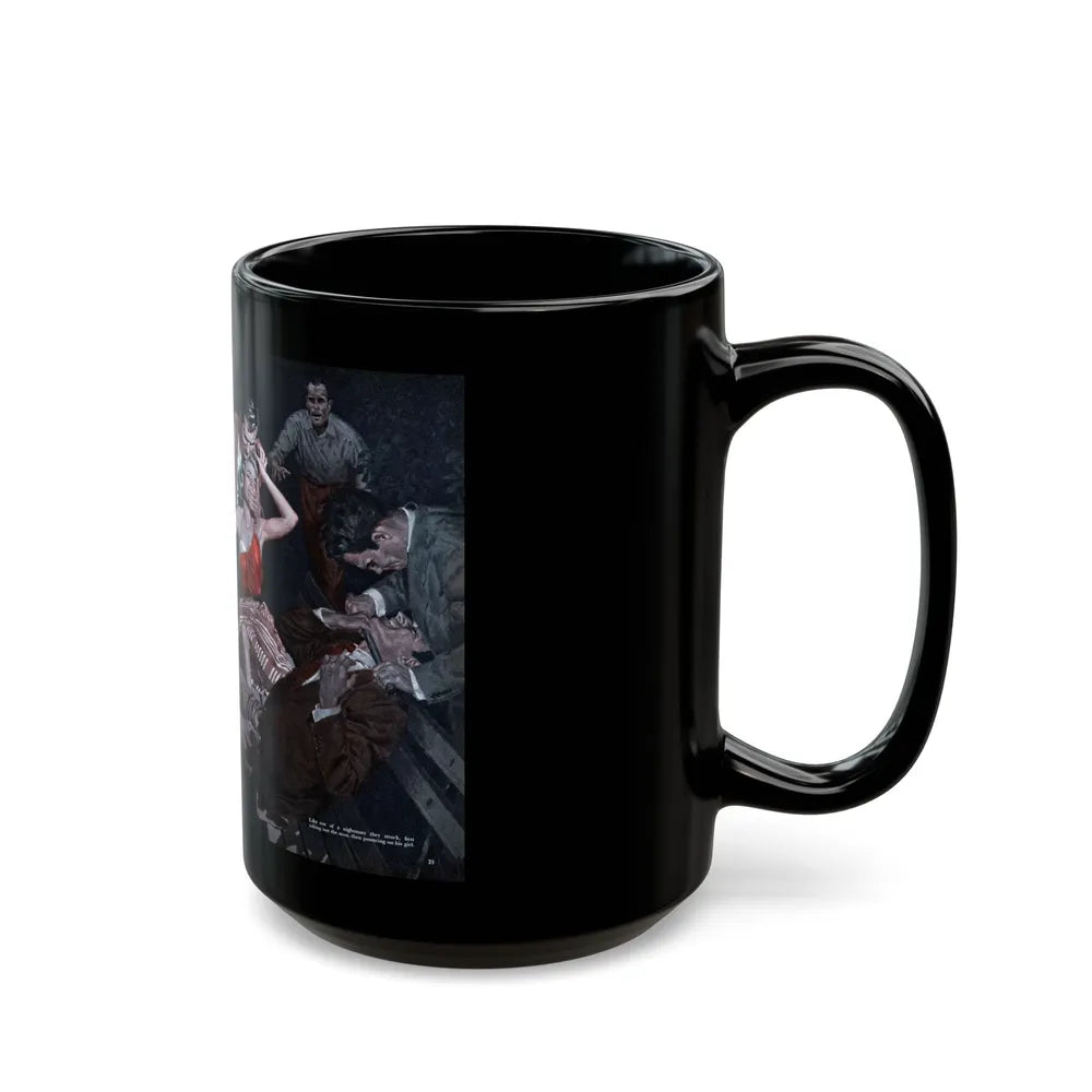 Death of a Rapist, Cavalier magazine, January 1953 - Black Coffee Mug-Go Mug Yourself