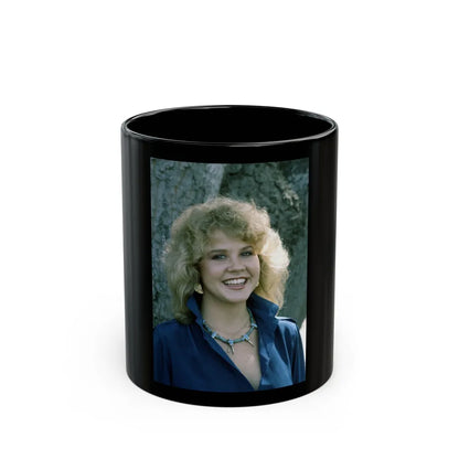 Linda Blair #347 (Vintage Female Icon) Black Coffee Mug-11oz-Go Mug Yourself