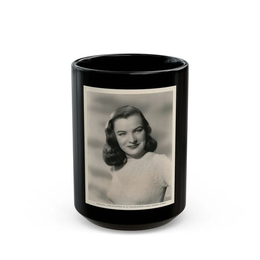 Ella Raines #183 (Vintage Female Icon) Black Coffee Mug-15oz-Go Mug Yourself