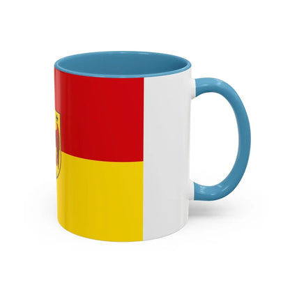 Flag of Burgenland Austria - Accent Coffee Mug-Go Mug Yourself