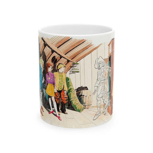 Concept art for The Funky Phantom by Doug Wildey, 1971 - White Coffee Mug-11oz-Go Mug Yourself