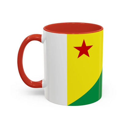 Flag of Acre Brazil - Accent Coffee Mug-Go Mug Yourself