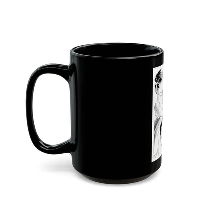 Bourjois Mais Oui advertisement, 1946 - Black Coffee Mug-Go Mug Yourself