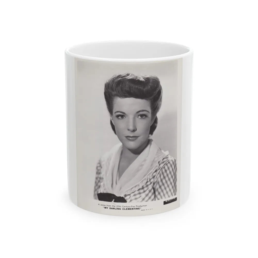 Cathy Downs #24 (Vintage Female Icon) White Coffee Mug-11oz-Go Mug Yourself