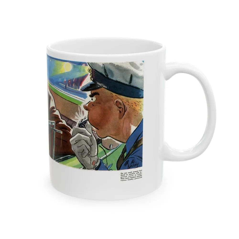 Eddie Buys A Car, 1939 - White Coffee Mug-Go Mug Yourself