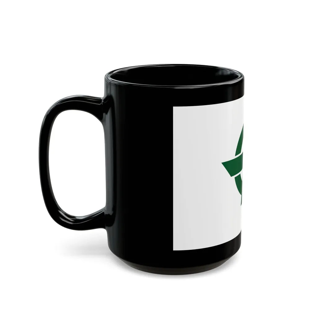 Flag of Kodaira Tokyo Japan - Black Coffee Mug-Go Mug Yourself