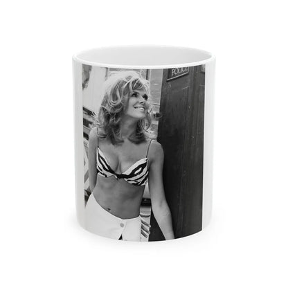 Julie Ege #08 (Vintage Female Icon) White Coffee Mug-11oz-Go Mug Yourself