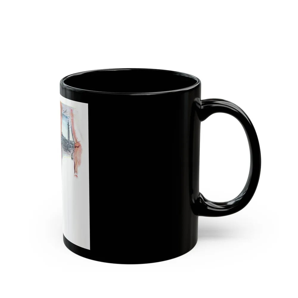 Coty Muse perfume advertisement, 1948 - Black Coffee Mug-Go Mug Yourself