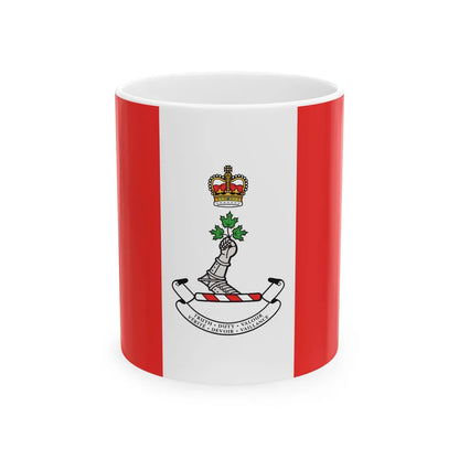 Flag of the Royal Military College of Canada - White Coffee Mug-11oz-Go Mug Yourself