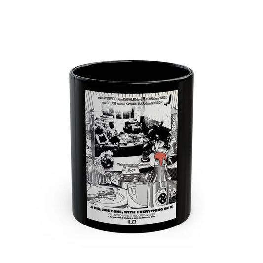 Steve Winwood 1971 (Music Poster) Black Coffee Mug-11oz-Go Mug Yourself