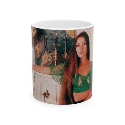 Jane Seymour #02 (Vintage Female Icon) White Coffee Mug-11oz-Go Mug Yourself