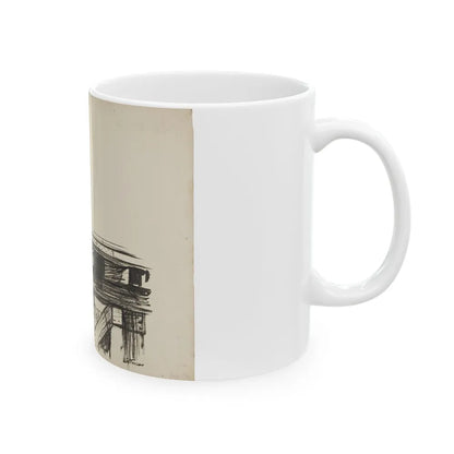 Blue Book Magazine Illustration - White Coffee Mug-Go Mug Yourself