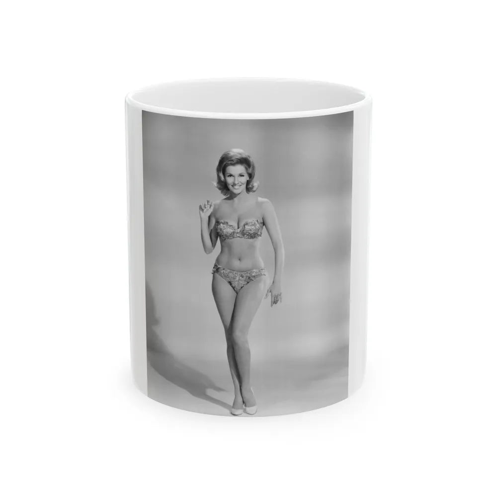 Nancy Kovack #03 (Vintage Female Icon) White Coffee Mug-11oz-Go Mug Yourself