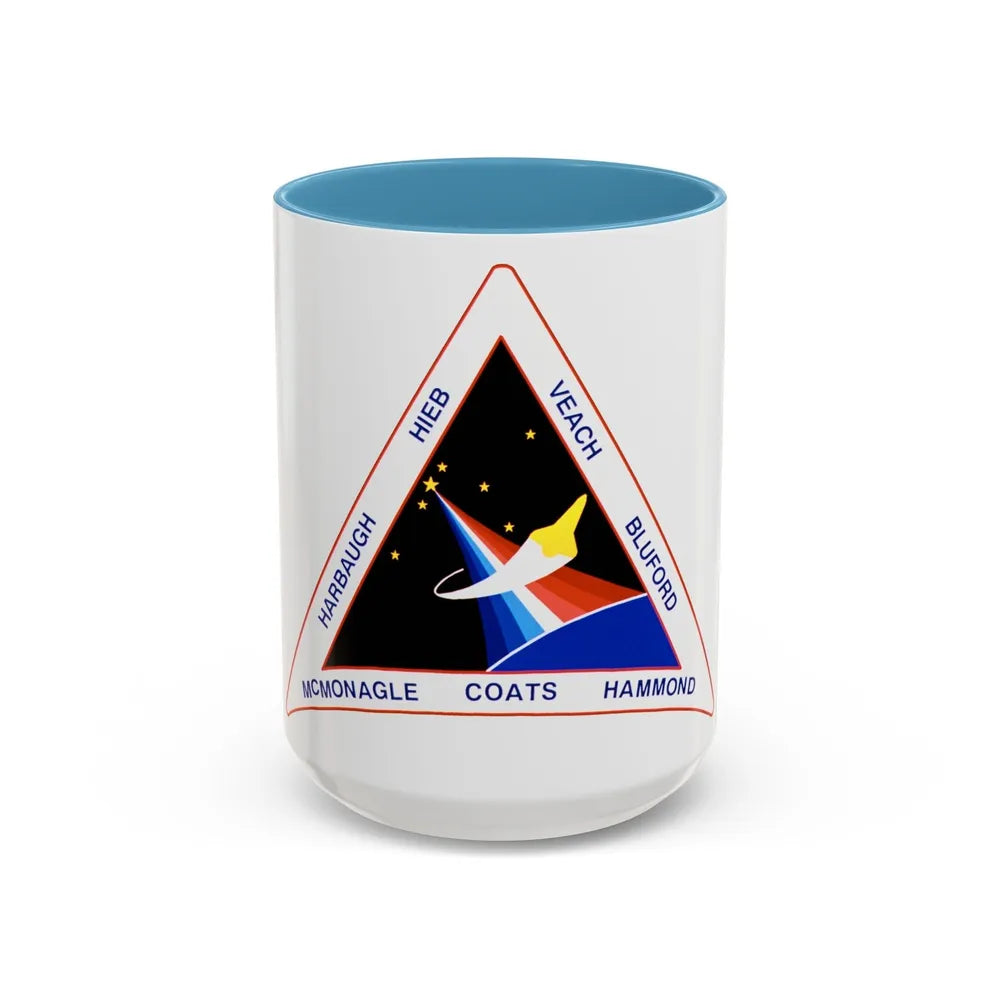 STS 39 (NASA) Accent Coffee Mug-15oz-Light Blue-Go Mug Yourself