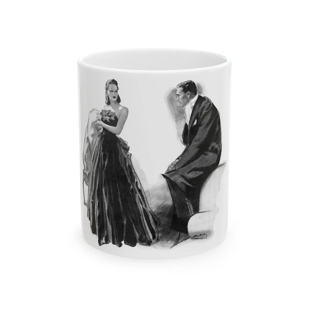 French Model by Sylvia Thompson, Britannia And Eve magazine, 1939 (1) - White Coffee Mug-11oz-Go Mug Yourself